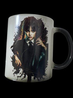 Color Changing Coffee Mug, Gothic Dark Art Design, 11oz, Heat Sensitive Ceramic